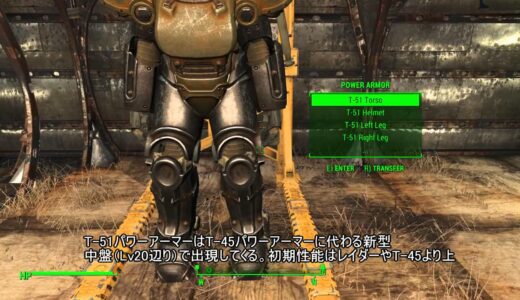 【Fallout4】 パワーアーマー全種類紹介