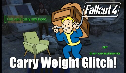 Fallout 4 TIPS: Companion Carry Weight Workaround Glitch!