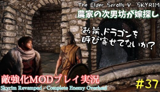 【スカイリムSE】#37　敵強化MOD＆縛りで魔法使いプレイ。結婚もしたい！ 【ゆっくり実況】