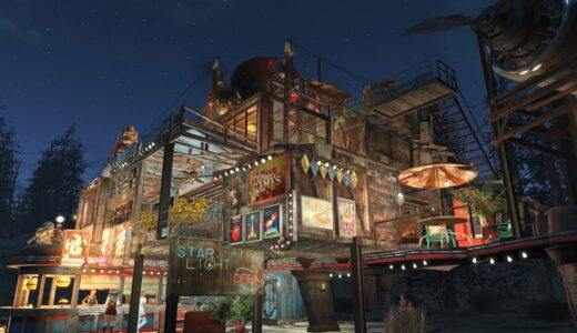 【フォールアウト４】スターライトドライブイン拠点建築実況【fallout4クラフト動画】