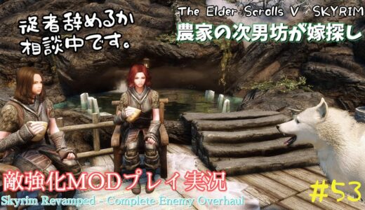 【スカイリムSE】#53　敵強化MOD＆縛りで魔法使いプレイ。結婚もしたい！ 【ゆっくり実況】