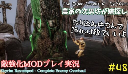 【スカイリムSE】#48　敵強化MOD＆縛りで魔法使いプレイ。結婚もしたい！ 【ゆっくり実況】