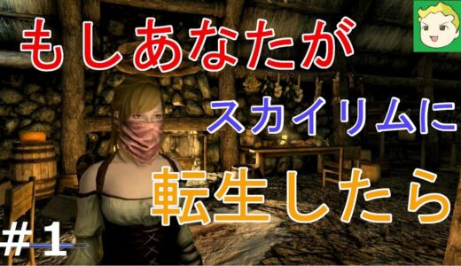 #1【ゆっくり実況】スカイリム縛りプレイ　一般無能少女冒険記【MOD】