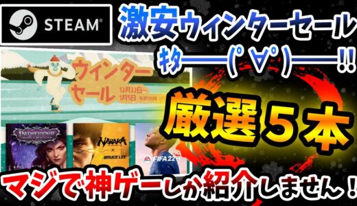 STEAMウィンターセールが超激安！絶対に後悔しない買うべき神ゲーを厳選５選！！【スチーム/セール/オススメ/紹介】