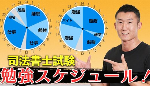 島田の司法書士受験生時代の1日のスケジュール大公開!!