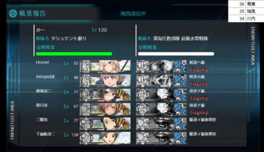 【艦これ】大和掘りにケリをつける【E2掘り】