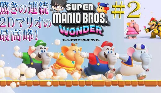 【スーパーマリオワンダー】にぶちんさんと2Dマリオ最新ゲームでハチャメチャコラボ配信 part2【洛叉京/Vtuber＆にぶちん】
