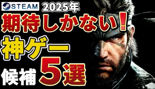 【Steam最新ゲーム情報】2025年以降にリリース予定の期待の神ゲー候補！新作ゲームを5本紹介！