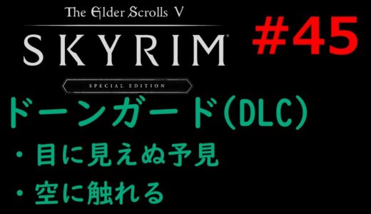 【スカイリム】ドーンガード『目に見えぬ予見』『空に触れる』【Skyrim】