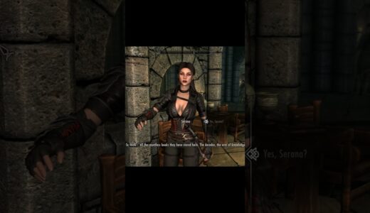 Skyrim ٠ Serana's Reaction to the Library at the College of Winterhold #skyrim