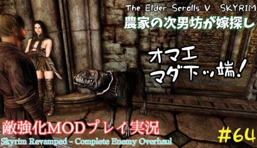 【スカイリムSE】#64　敵強化MOD＆縛りで魔法使いプレイ。結婚もしたい！ 【ゆっくり実況】