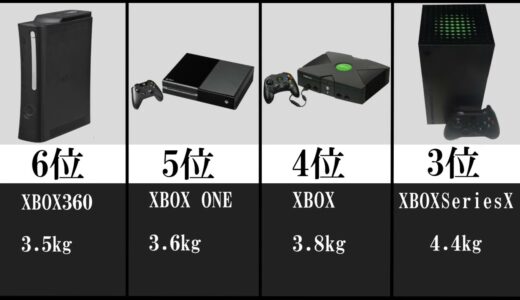 据え置きゲーム機重さランキング【ランキング動画】