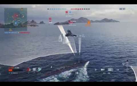 【PS4】World of Warship 駆逐艦 磯風の魚雷一斉射で戦艦沈めてみた